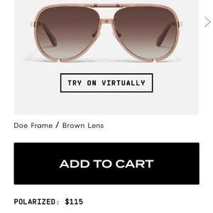 NWOT High Profile Quay Aviators